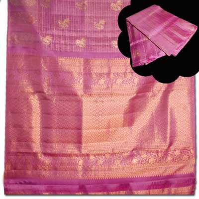 "Kalaneta Purple Kanchi fancy silk saree NSHH-35 (with Blouse) - Click here to View more details about this Product